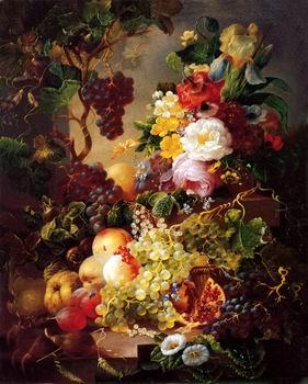 unknow artist Floral, beautiful classical still life of flowers.077